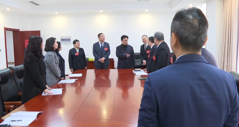崔永辉 鲁永飞看望参加区政协三届六次会议的委...